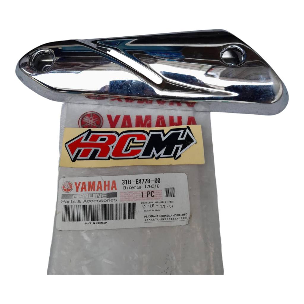 31B-E4728-00 TUTUP TAMENG PELINDUNG PROTEKTOR COVER KNALPOT MUFFLER MUFLER JUPITER Z NEW ROBOT SALIB