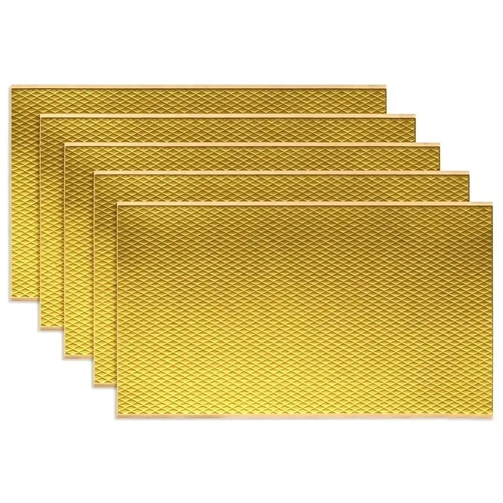 Self‑Adhesive Car Sound Deadening Mat Aluminum Foil Rbber Auto Vibration Dampener Acoustic Insulatio