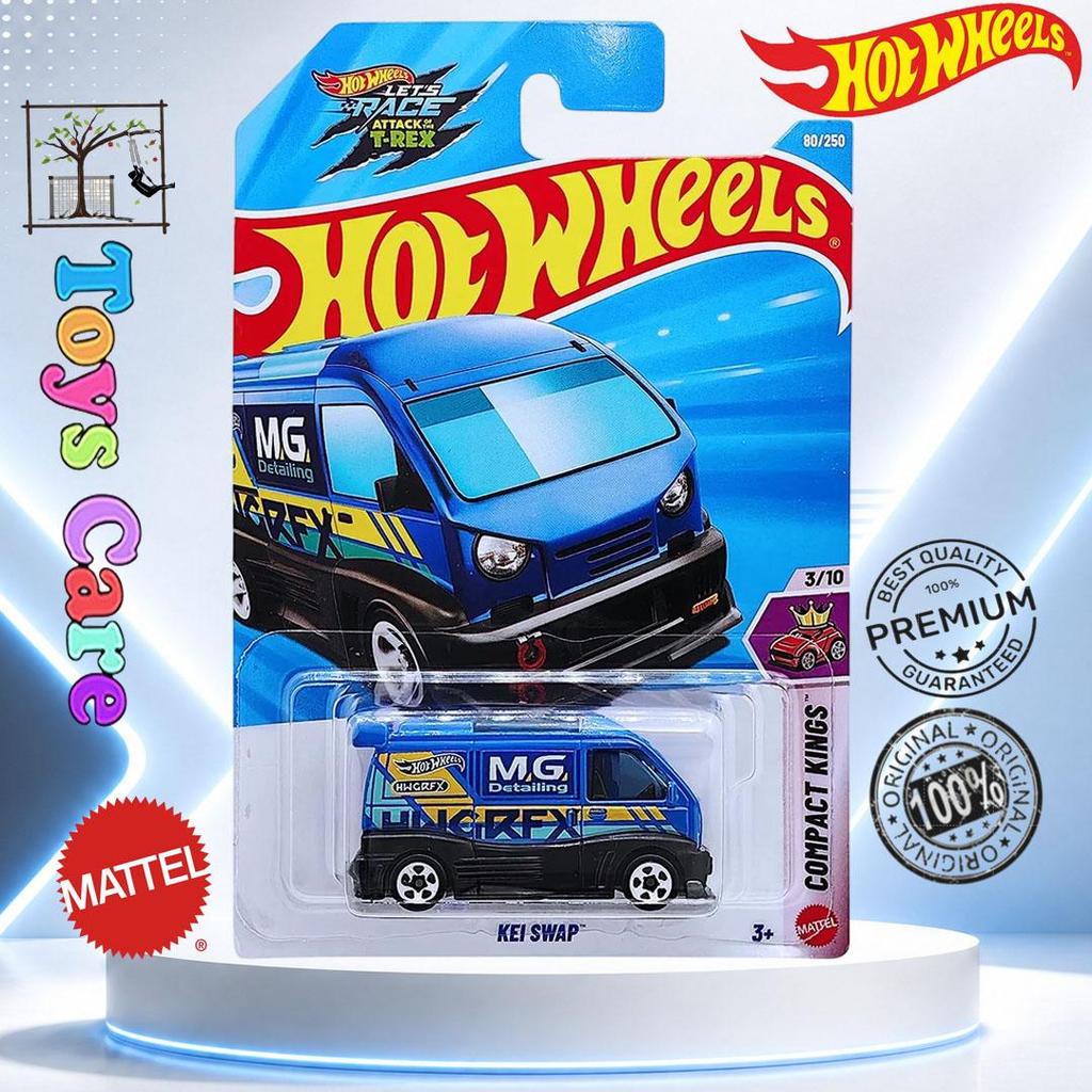 Hot Wheels Cars Kei Swap Biru Diecast Original Mattel Mobil Van Mini JDM Japanese