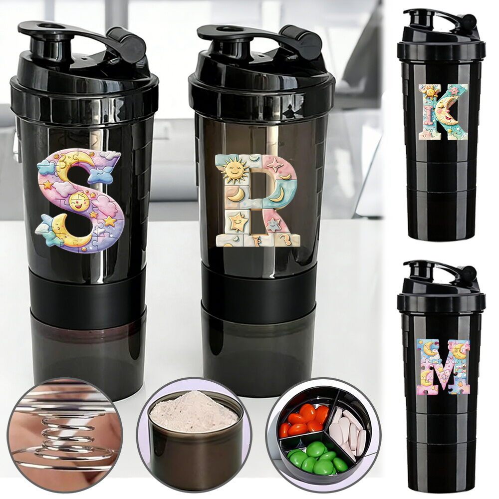 Botol Minum Shaker 500ml / Tumbler Polos Shaker Botol Gym Botol Shaker Mudah Dibersihkan