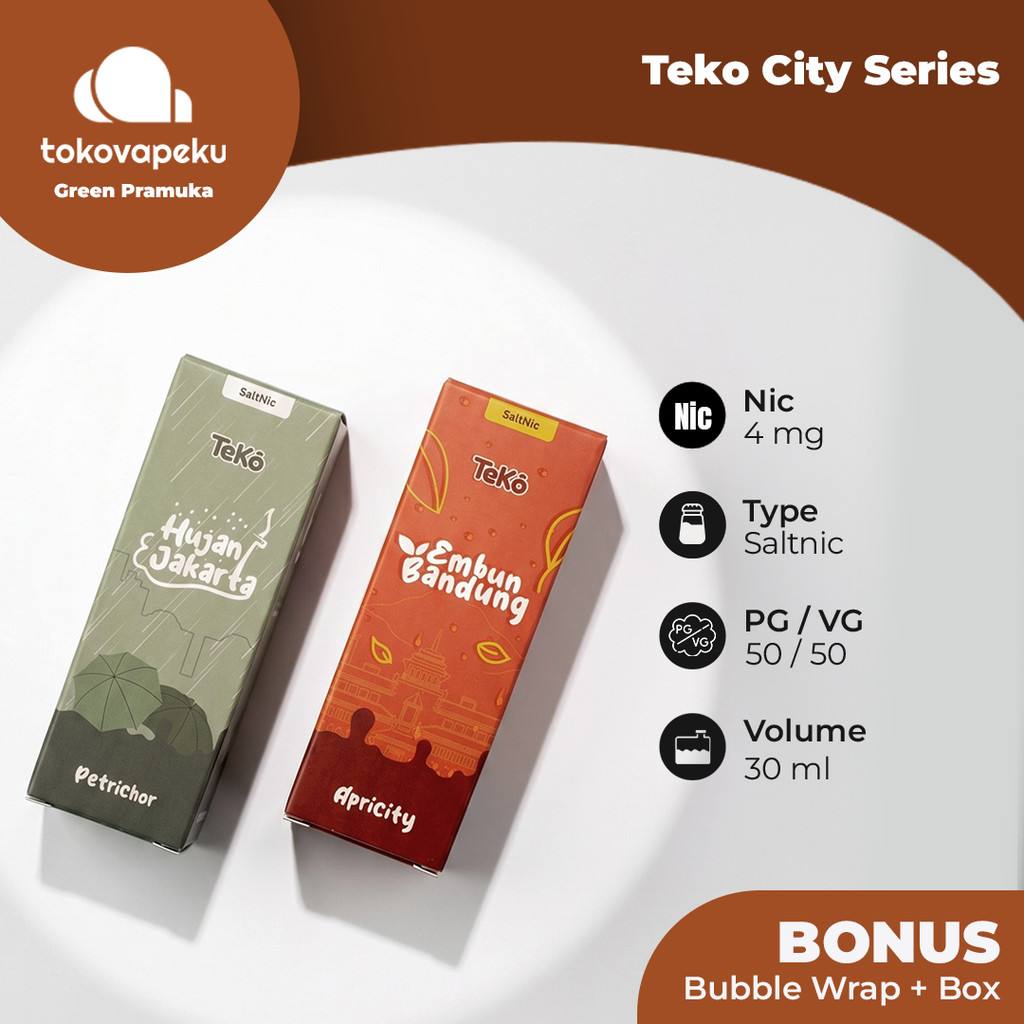 TEKO LOW NIC SALTNIC CITY SERIES 4MG 30ML by PREVA