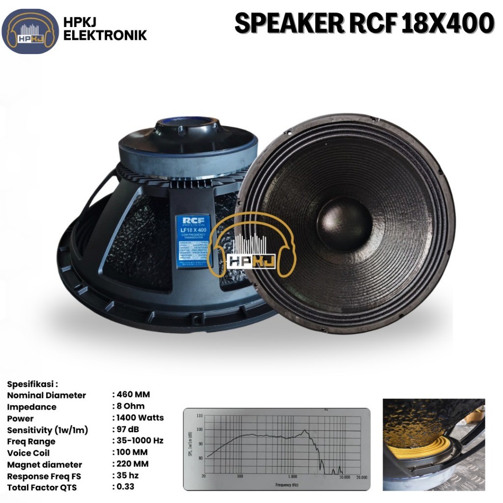 SPEAKER KOMPONEN RCF LF18X400 LF18 X400 Speaker subwoofer LF 18X400 18inch