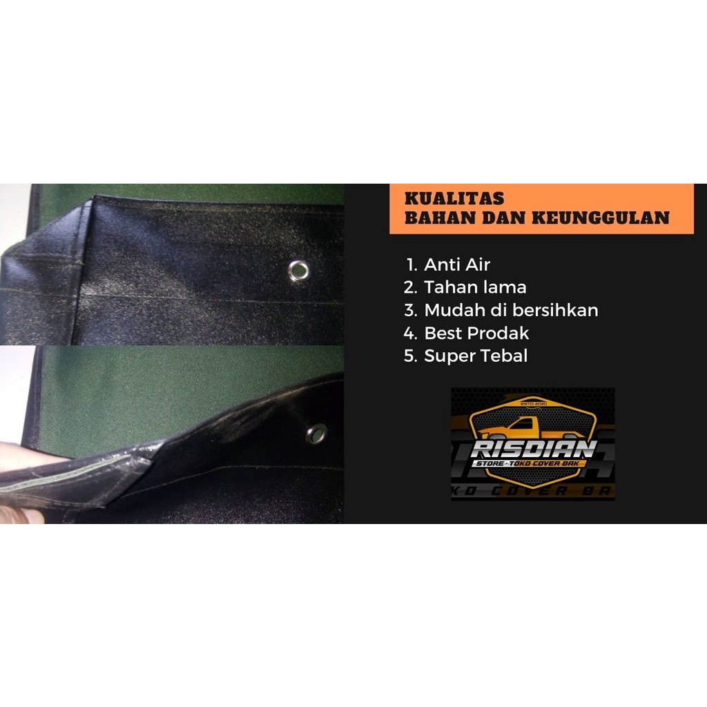Cover Bak Mobil pick up Hilux Single Cabin Terpal Tutup Bak Hilux Pick Up 2009-2026