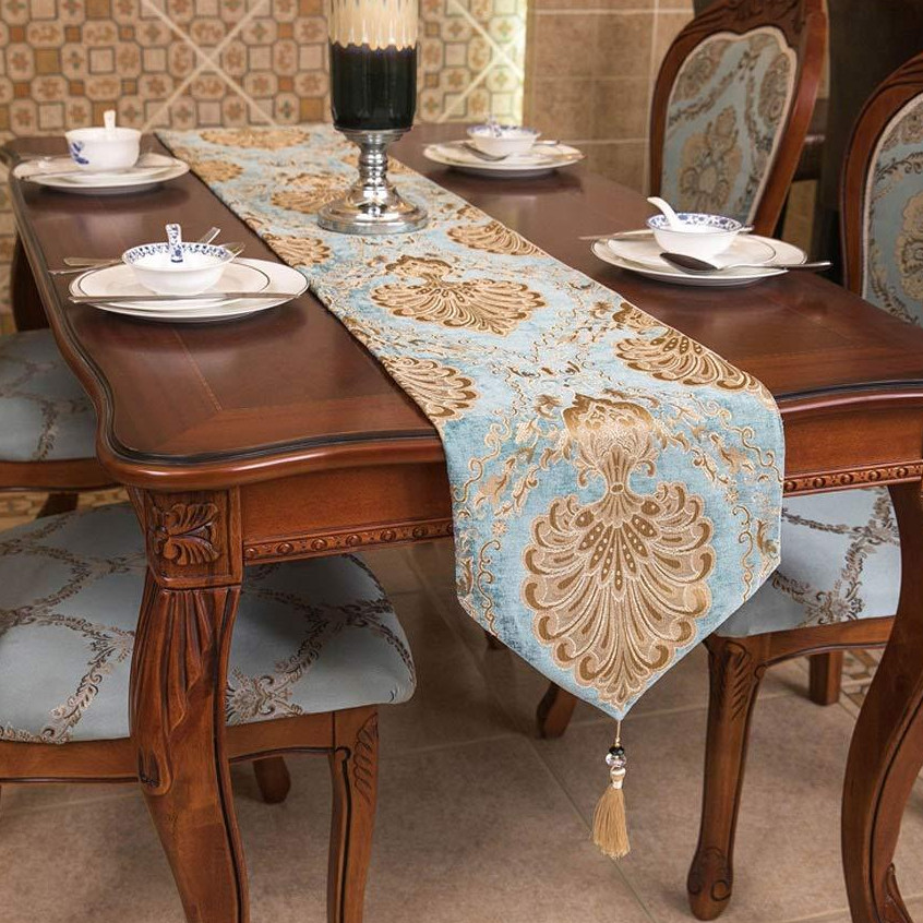 Taplak Meja Panjang 3,5 Meter Motif / Table Runner Tassel