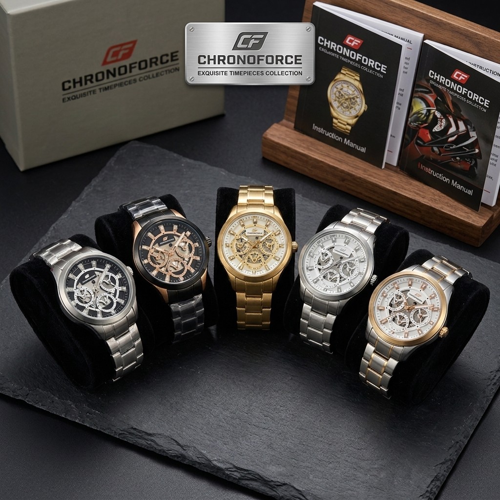 Chronoforce 5295 L Jam Tangan Wanita Stainless Steel