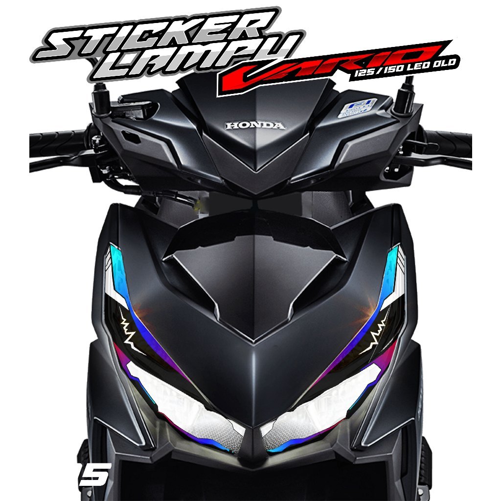 05 STICKER TRANSPARAN LAMPU ALIS VARIO 125/150 LED OLD - STICKER LAMPU ALIS VARIO 125/150 LED OLD RA