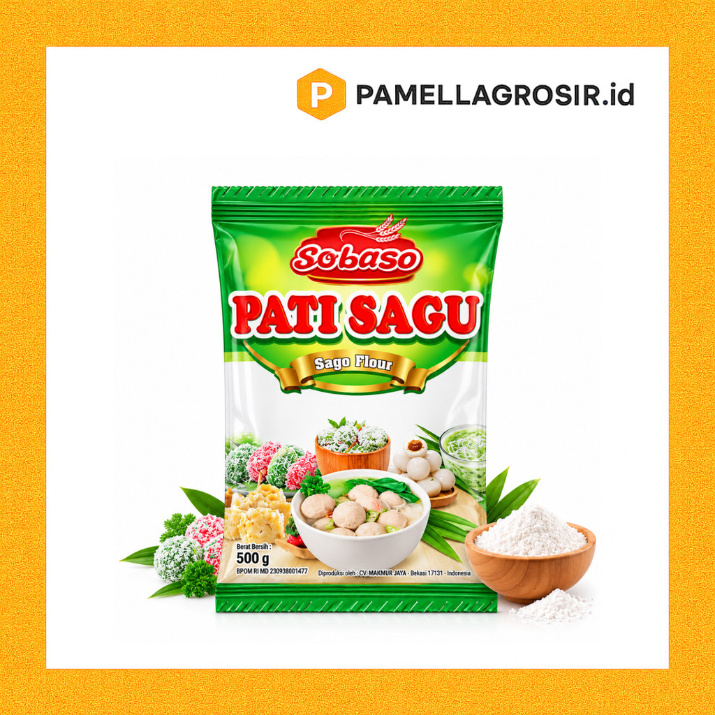TEPUNG PATI SAGU SOBASO 500 GR - SOBASO PATI SAGU