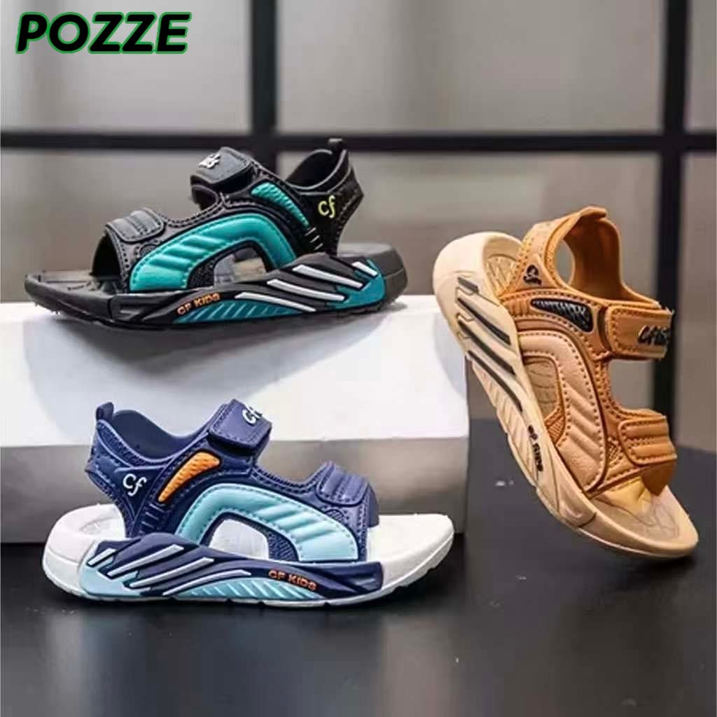 Sepatu Sandal Anak Laki Laki Sol Empuk Mewah Kids Slip Cool Style Desain Sporty Lucu Viral Stylish K
