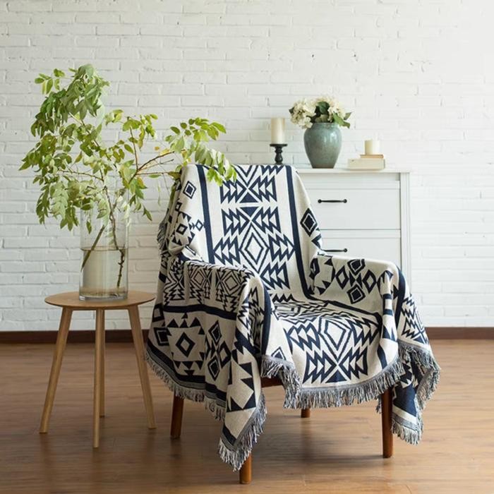 Cover Sofa Blanket Import Vintage Nordic Bohemian Cotton Woven CSB-07 - 180X260 Promo 