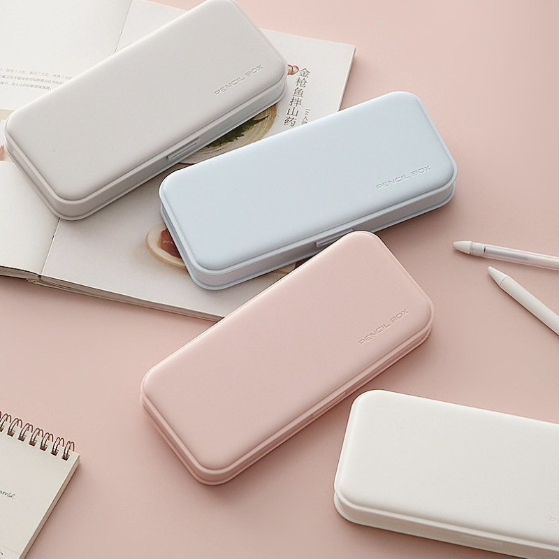 Creative Pencil Case - Simple Desktop Storage Box with Elegant Appearance, in The Style of Instagram