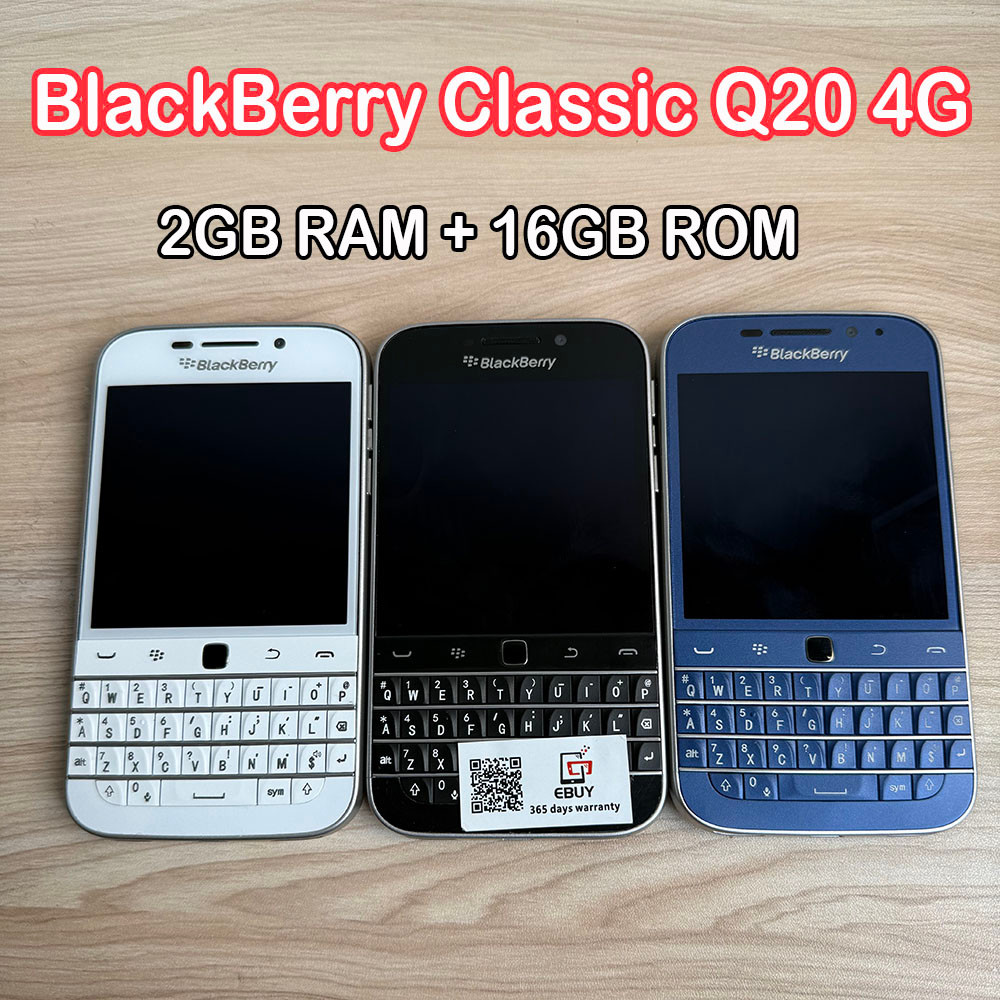 BlackBerry Classic Q20 Original 3.5 " 4G LTE Mobile Cell Phone WIFI 16G ROM QWERTY Keyboard Unlocked