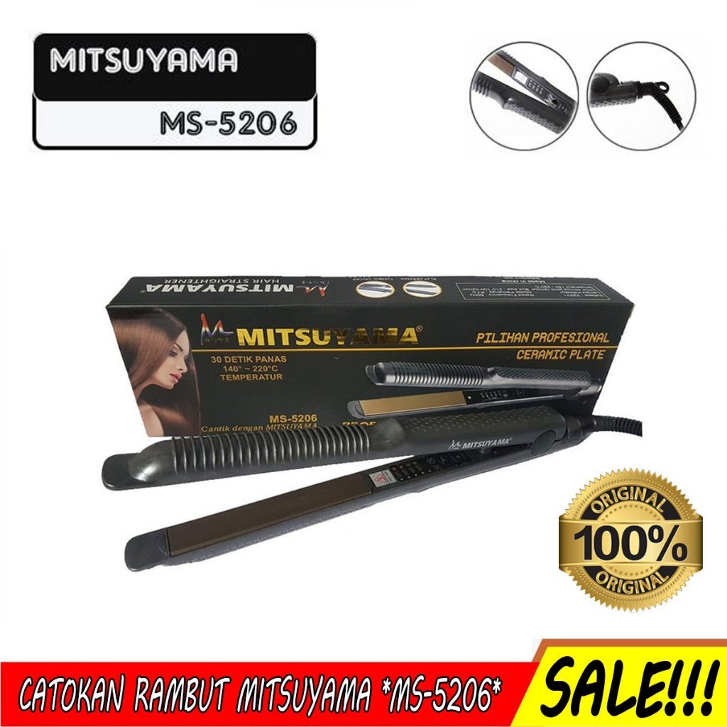 Catokan Mitsuyama Original Hair Straightener Catokan Curly dan Pelurus Rambut Temperatur Suhu Best S