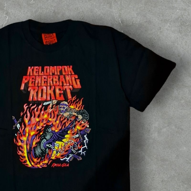 (COD) T-SHIRT KELOMPOK PENERBANG ROKET - RODA GILA