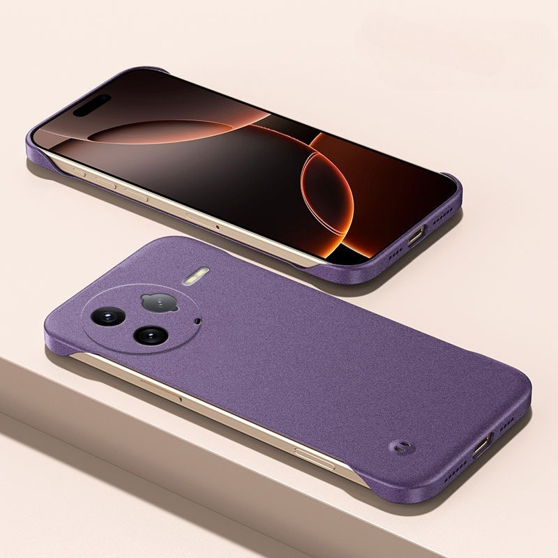 Ultra tipis Frameless Sandstone Case Untuk POCO F7 Ultra F6 X6 F5 Pro F4 F3 GT Matte Hard Camera Len