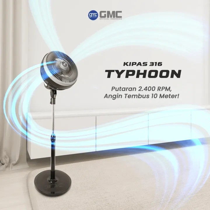 GMC Kipas Angin Berdiri Stand Fan GMC 316 12in 12inch 12 Inch Premium Quality Luxury Design