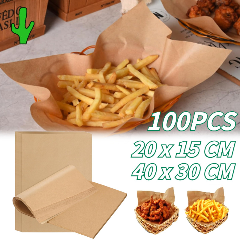 100pcs Kertas Baking Paper/Baking Paper/baking Paper Anti Lengket/baking Paper Motif/paper Baking