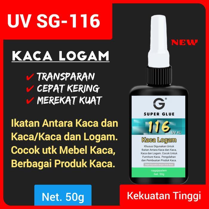 MUMPUNG PROMOILem UV Kaca Logam/Lem KL 116/Lem Inlay/Lem Sinar - Lem+Senter UVTERLARIS