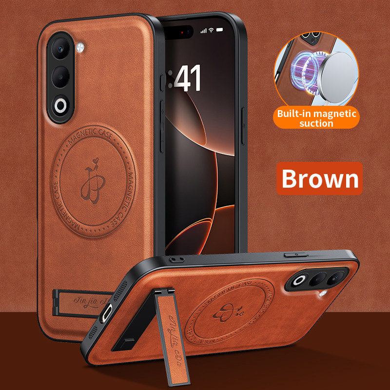 Untuk OPPO A6 Pro A5 2025 A5i Pro Realme P3 Ultra 15 Pro Phone Case Leather Stand Case Magnetic Cove
