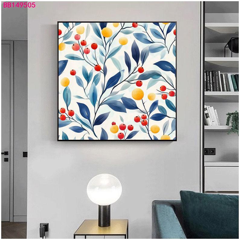 【NEW】WALLPAPER DINDING, Wallpaper/Lukisan berperekat, stiker dekoratif Tropical Color Garden, stiker