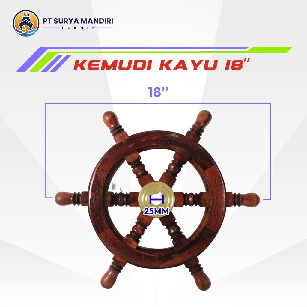 STIR KEMUDI KAYU 18" / STIR KAPAL