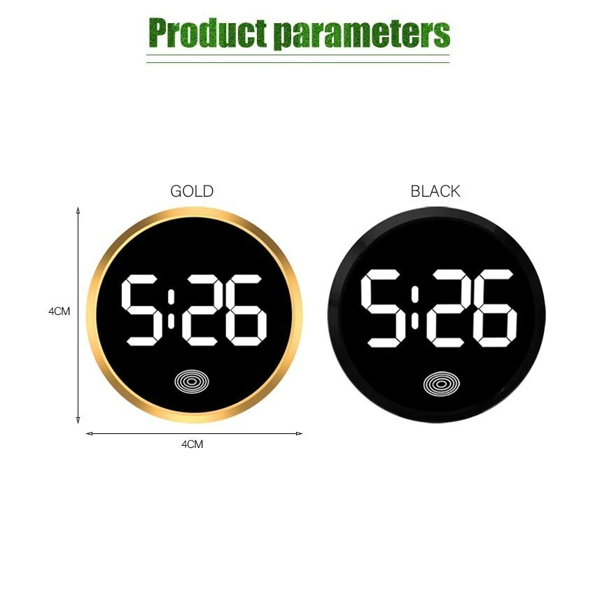 Led Jam Mobil Tempel Dashboard Digital Jam Elektronik Tempel Dashboard Mobil SUV Universal Jam