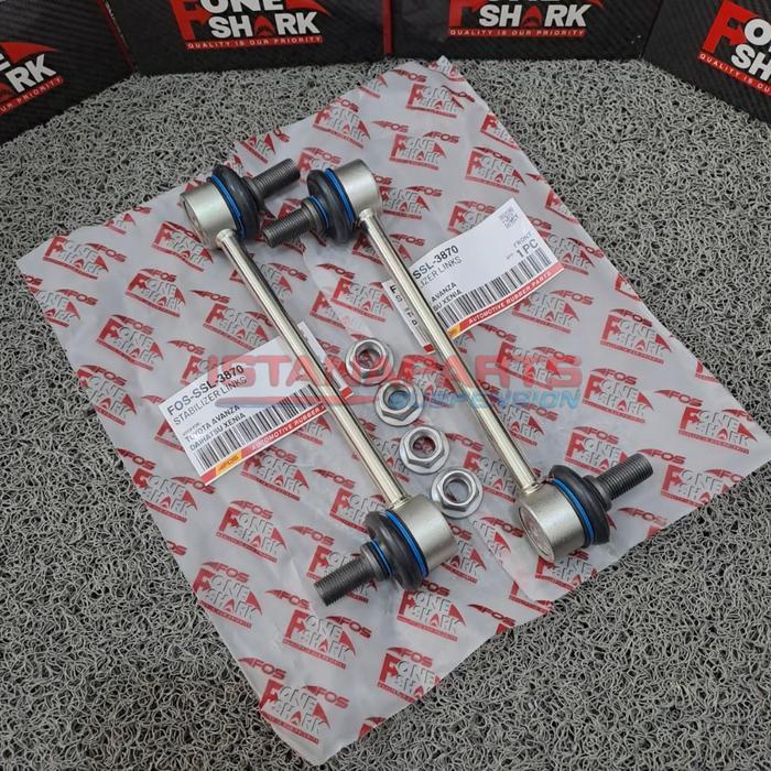 Link Stabil Stabilizer Front Sway Bar Merk F-One Shark FOS Toyota Avanza / Xenia Th 2004 - 2021 Orig
