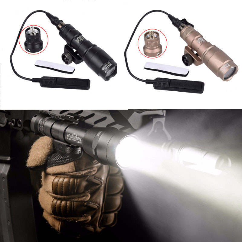 Tactical SF M300C Weapon Gun Light SF Remote Swit LED Flashlight Tor Airsoft AR15 M16 Hunting Rifle 