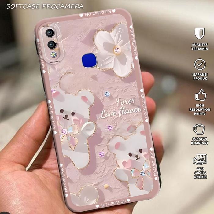 Case hp For VIVO V9 / 1727 Fashion Casing Softcase Terbaru 2025 - DK44 - Macaron Protect Camera Kesi