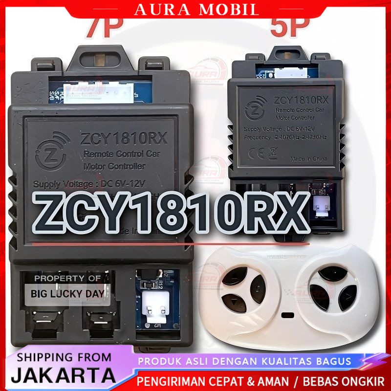 REMOT RECEIVER ZCY1810RX / JR1810RX 7PIN / 5PIN 6V - 12V MOBILAN AKI ANAK REMOTE CONTROL IC MODUL BO