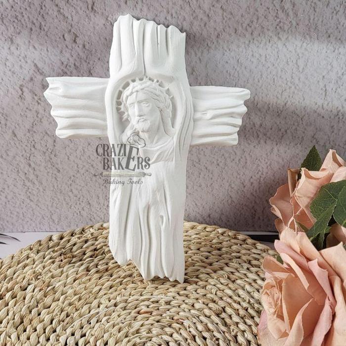 Cetakan Silikon 3D Salib Yesus Jesus Cross Blessing Yesus Memanggul Salib - 01 Salib Yesus