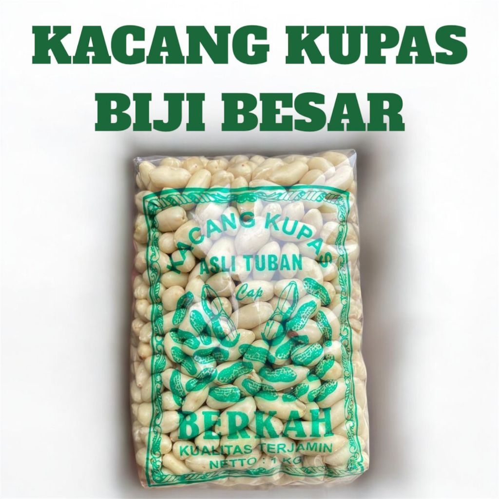 kacang kupas tuban biji besar 1 kg
