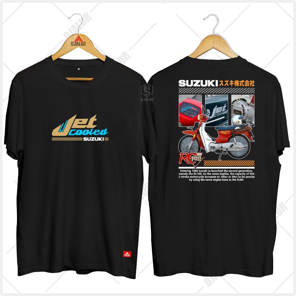 Kaos RC 100 Suzuki Motor Indonesia Kaos Distro Premium Mekanik Cotton Combed