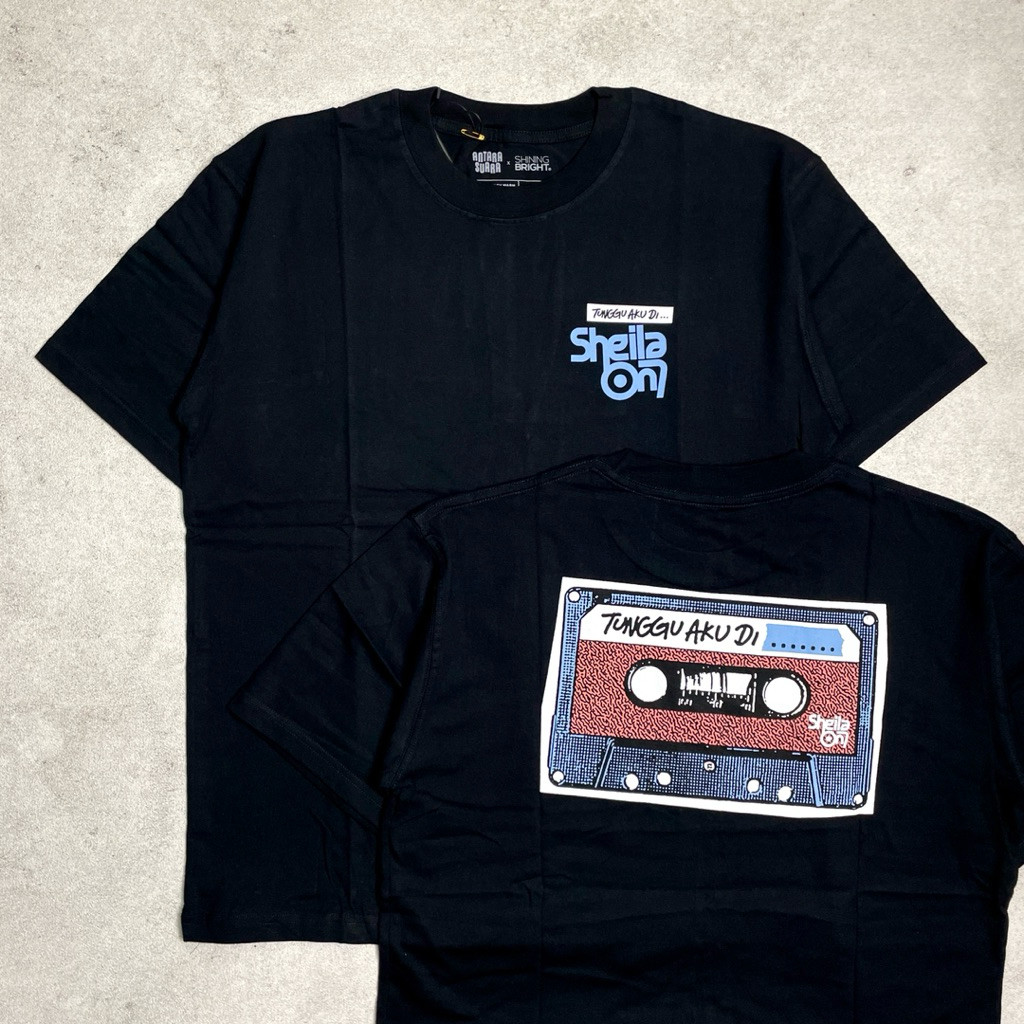 COD KAOS Sheila On 7 - Mixtape | Tshirt Black Original Merchandise BAJU KATUN DISTRO