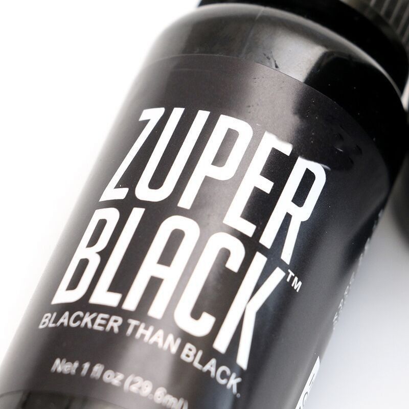 Zuper Tinta Hitam Tattoo 1Oz Ink Tatto 30Ml Tinta Tatto Super Black Pigmen Pewarna Tato
