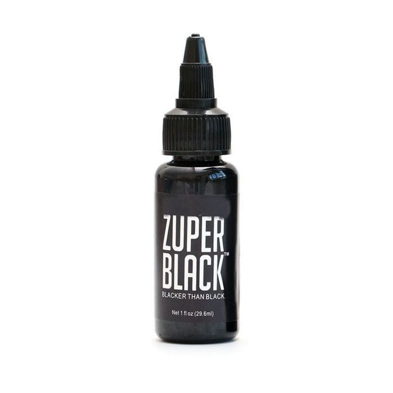 RF - Zuper Tinta Super Black Tattoo Ori 1oz 30ml Ink Tatto Hitam Pigment Tatto