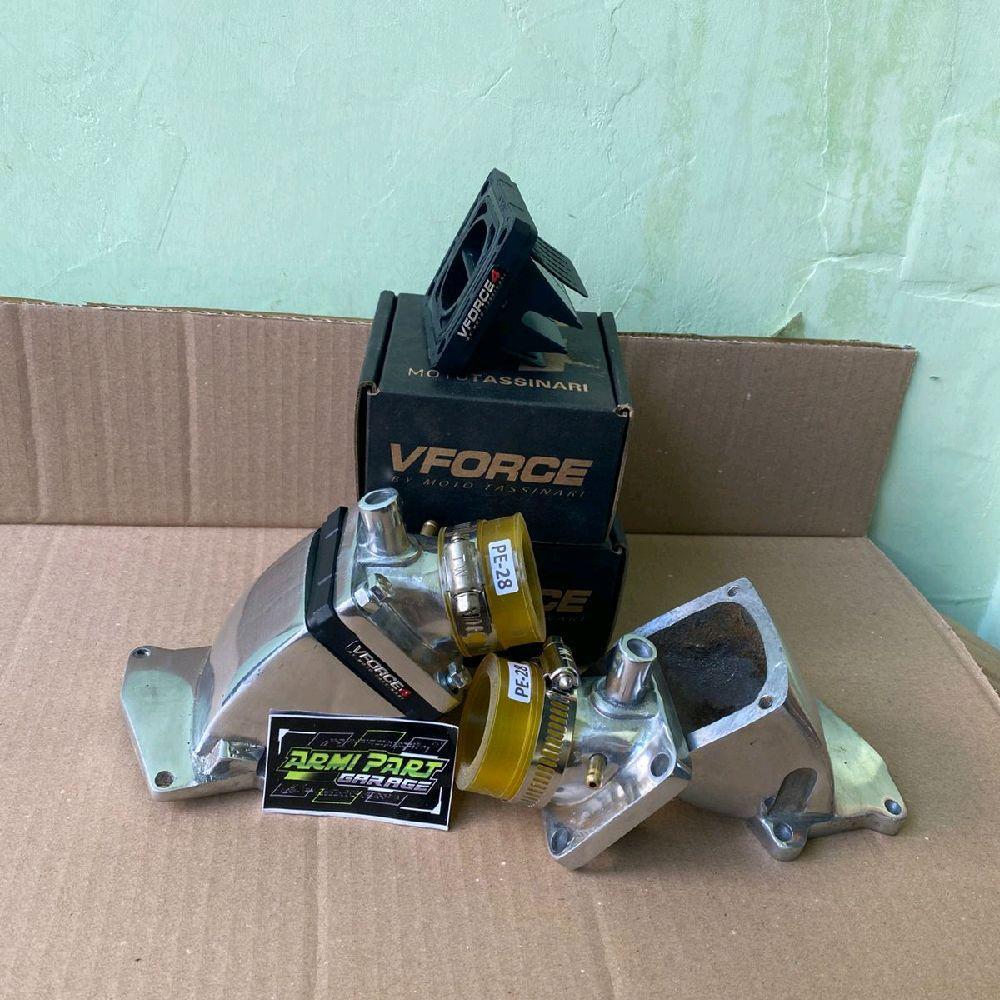 Intake Kodok plus Membran Vforce4 Untuk Suzuki RC Tornado Cristal 100 Set Intake