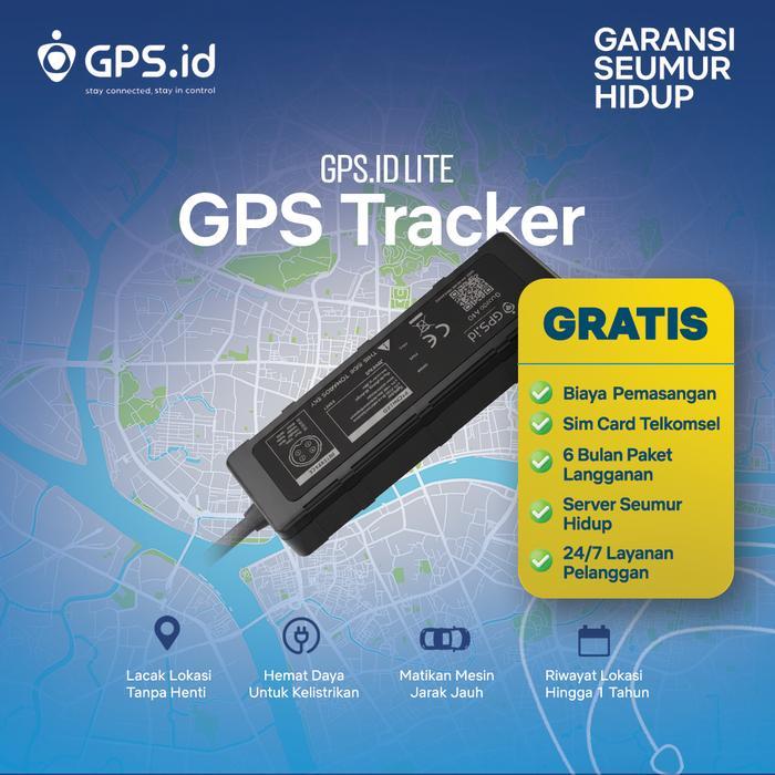 GPS.id Lite GUARDA A40 GPS Tracker Pelacak Lokasi Motor Jaringan 4G Matikan Mesin Jarak Jauh Anti Ma