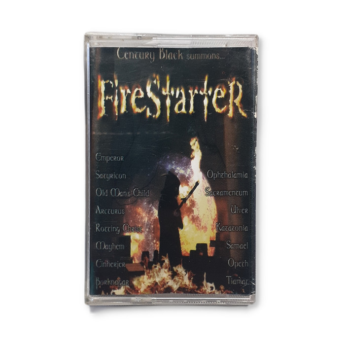 kaset pita kompilasi band black metal Firestarter tape Dimmu Borgir