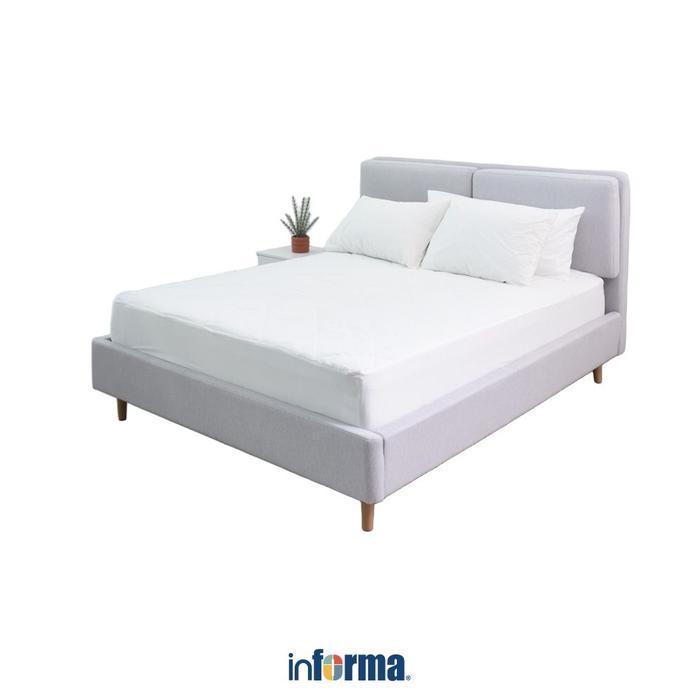 Informa Sleep 200X200 cm Comfy Pelindung Kasur - Putih Mattress Protector Penutup Atas Kasur Alas Ma