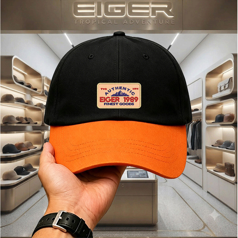 Topi Eiger Pria Laki Laki Dewasa Trend Sekarang Murah Berkualitas Distro Keren Kekinian Simpel Sport