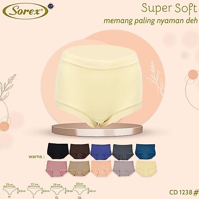 Sous- Bundle Cd Sorex Isi 3 ; 6 ; 12 Celana Dalam Nita -Cd 1238 - Maxi Panty - Super Soft Nyaman Box