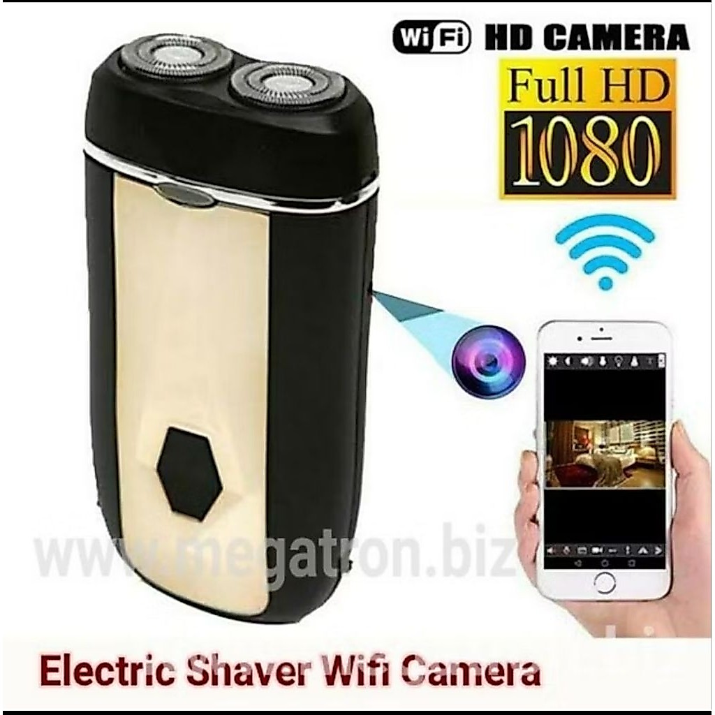 Electric Shaver Wifi Spy Camera - Pantau live lewat HP (Android/iOS)