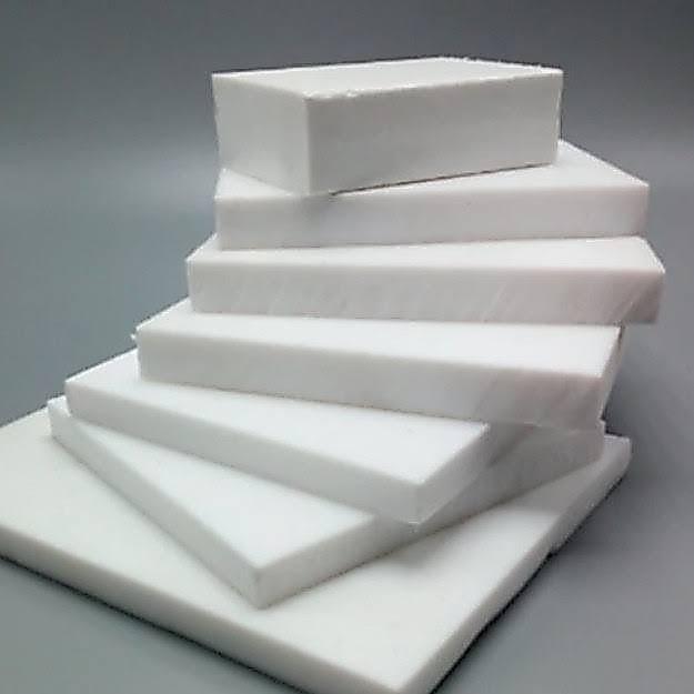 PTFE TEFLON 40MM X 75MM X 123MM, PTFE TEFLON SHEET TAHAN PANAS PROMO TERMURAH