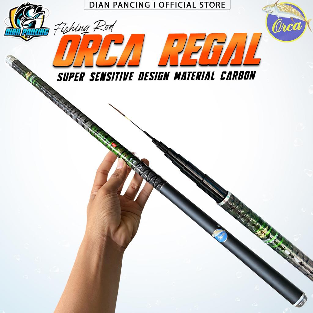 Joran pancing Tegek Orca Regal 360 450 540 kaku Kuat Carbon