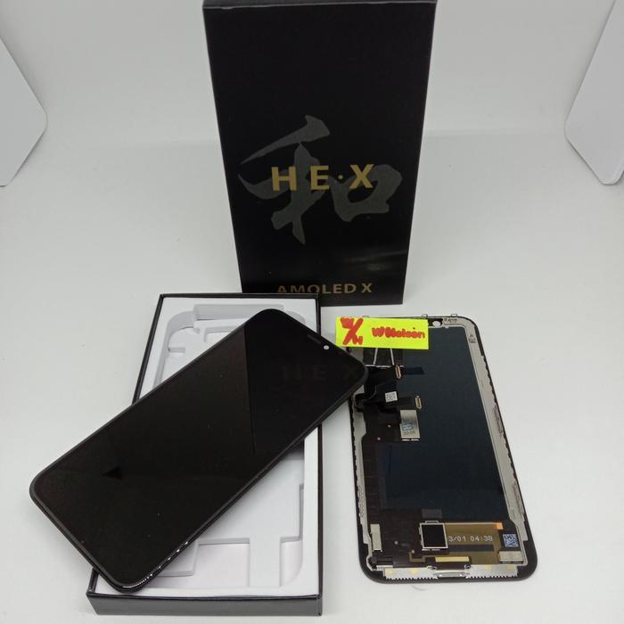 Lcd iphone X super Amoled ORI - Hitam