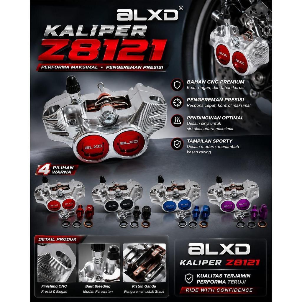 KALIPER REM 4 PISTON KALIPER FORMULA REM ALX21 BAHAN CNC UNIVERSAL KALIPER REM