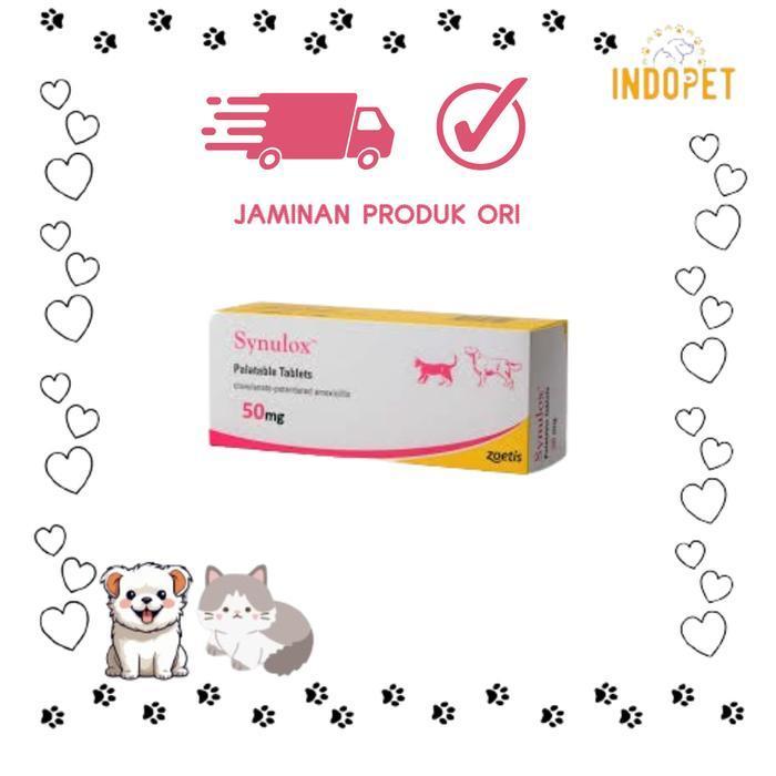 Synulox Palatable Tablets 500mg for Dogs&Cats/obat antibiotik Anabul