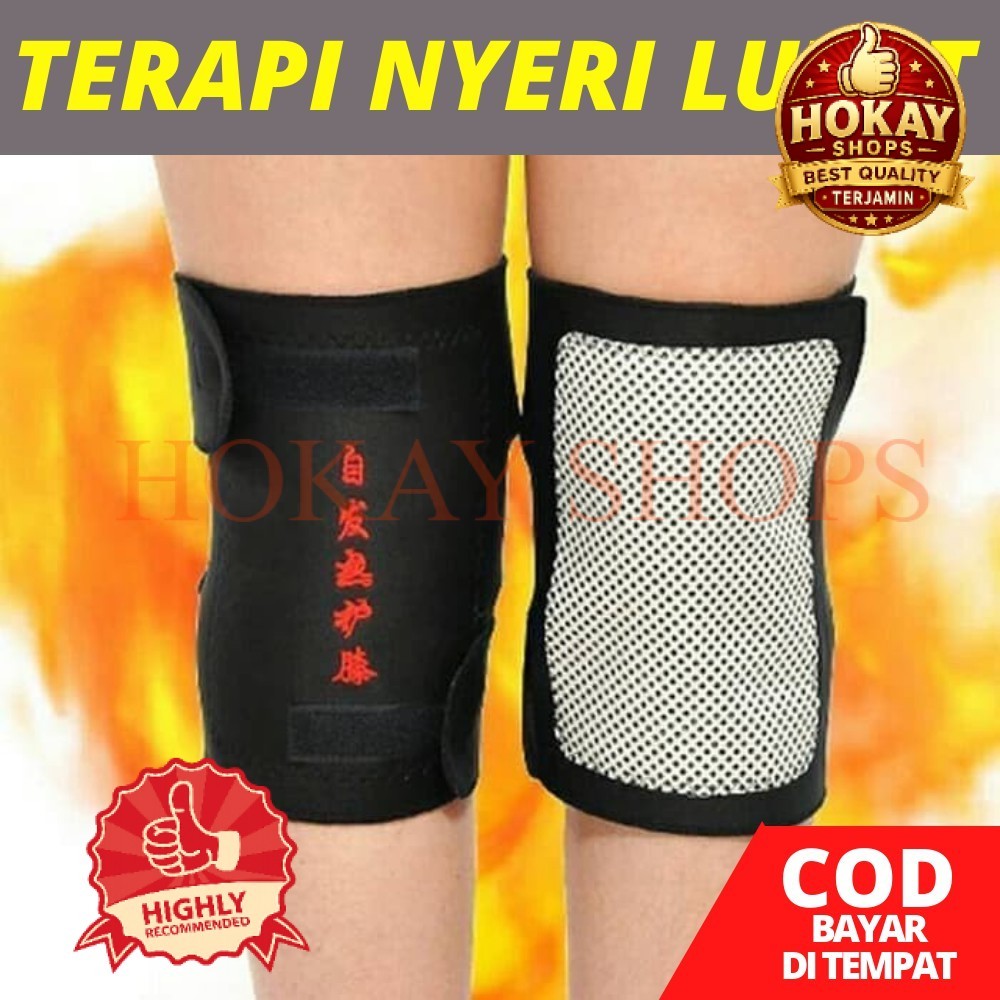 Deker Lutut Alat Terapi Lutut Magnetik Terapi Sendi Pemanas Nyeri Lutut Dengkul Kaki ORIGINAL HS