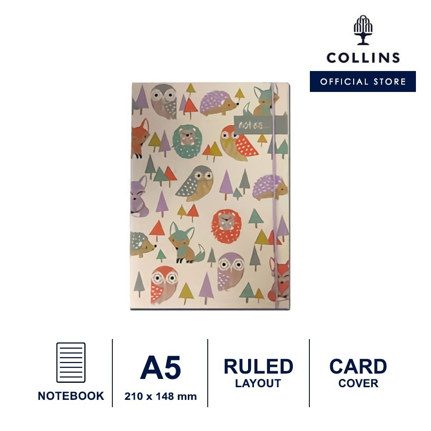 Toysgraphy - Collins Notebook Woodland A5 Agenda Jurnal Planner Journal