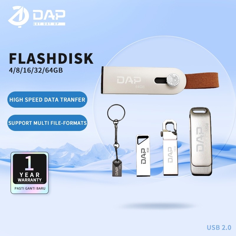DAP Flashdisk 4GB/8GB/16GB/32GB/64GB Transmission USB2.0 High Speed Data Tranfer - Garansi 1 Tahun
